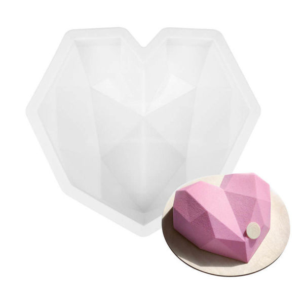 Форма для муссовых тортов "Сердце оригами"