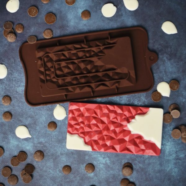 Форма силиконовая для шоколада "Плитка скалы"
