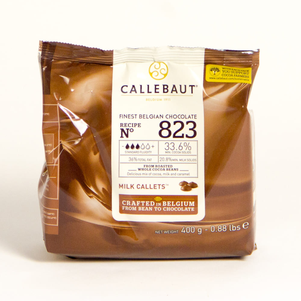 Шоколад молочный 33,6% Callebaut, пачка 400г. (Каллебаут)
