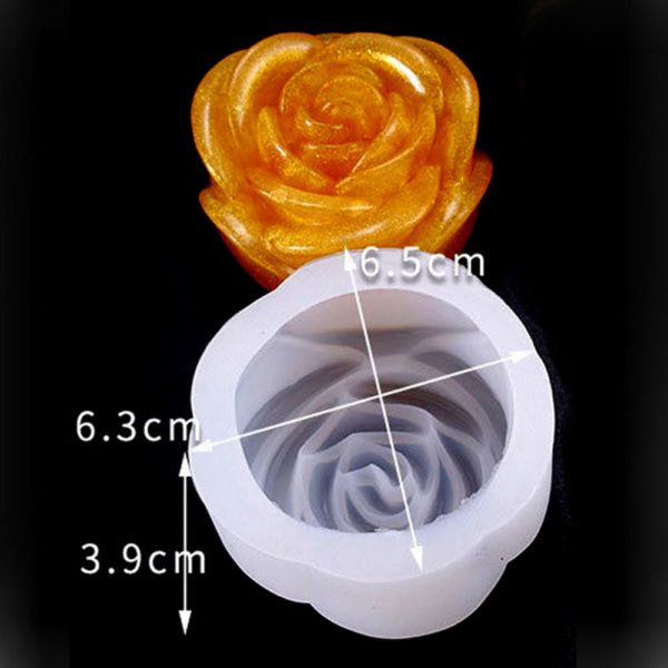 Молд силиконовый 3D «Цветок» Роза №2