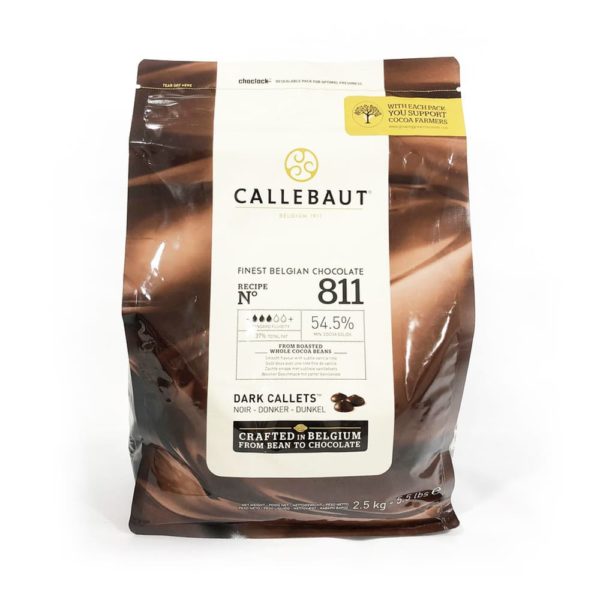 Шоколад темный 54,5% Callebaut, (ПАЧКА) 2,5 кг (Каллебаут)