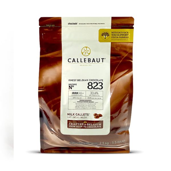 Шоколад молочный 33,6% Callebaut, (ПАЧКА) 2,5кг.(Каллебаут)