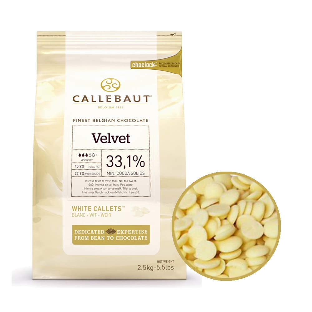 Шоколад белый Velvet Callebaut, 100 г (Каллебаут) Вельвет