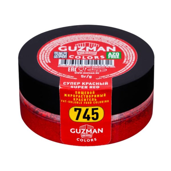 745 Краситель Guzman жирорастворимый "Супер красный", 5г.