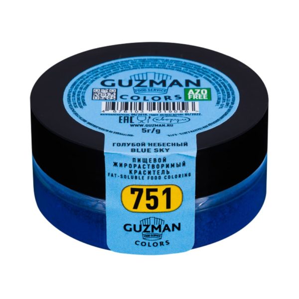 751 Краситель Guzman жирорастворимый "Голубой небесный", 5г.