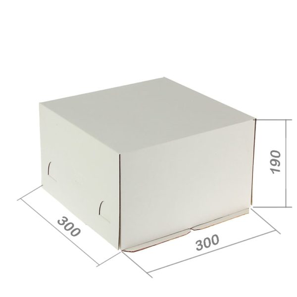 Коробка для торта 300*300*190 мм закрытая
