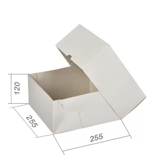 Коробка для торта 255*255*120 мм закрытая