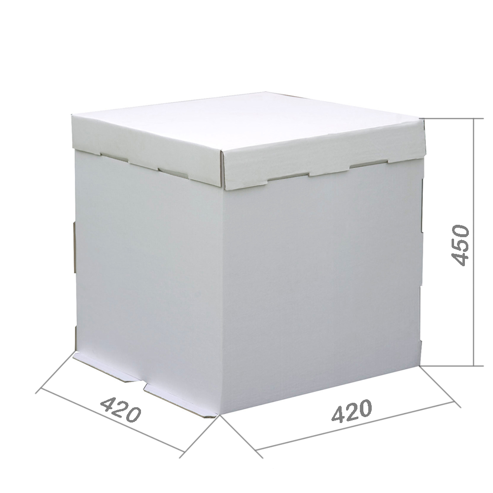 Коробка для торта 420*420*450 закрытая