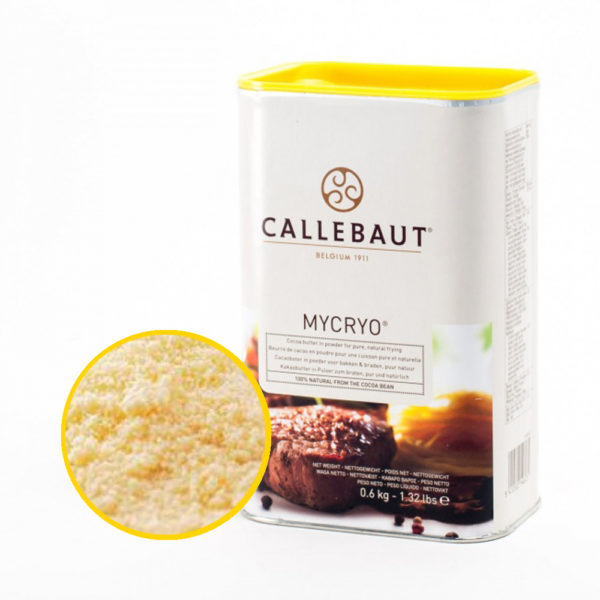 Какао-масло "Callebaut Mycryo" в порошке (Микрио) БАНКА 600г.