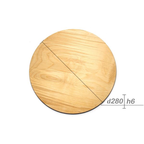 Подложка деревянная d280мм h6