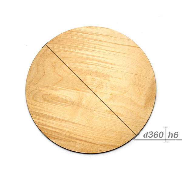 Подложка деревянная d360мм h6