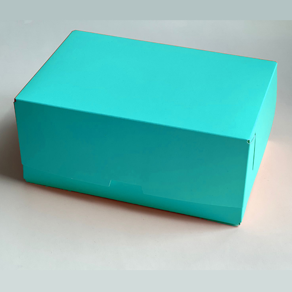 Коробка для торта 180*120*80 мм закрытая (тиффани)