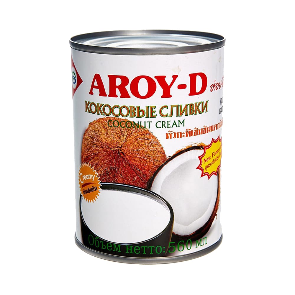 Кокосовые сливки Aroy-D, 560мл. ж/б