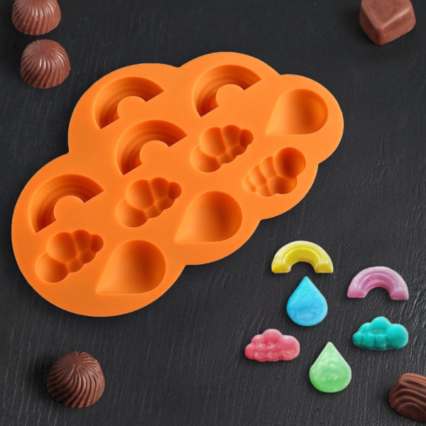 Форма для льда и шоколада «Погода», 11 ячеек, 22,5×14,5×1,5 см
