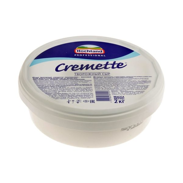 Сыр творожный Hochland "Cremette", 2 кг (Хокланд Креметте, ШАЙБА)