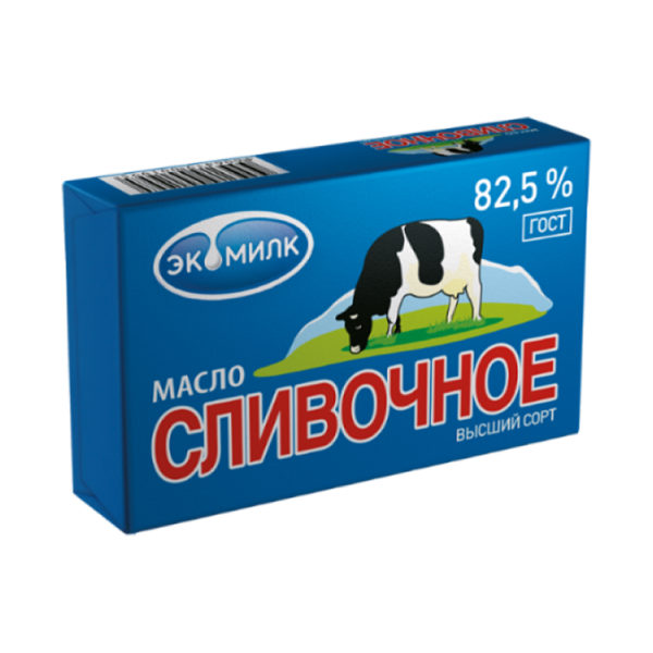Масло сливочное "Экомилк" 82,5%, 180 г.