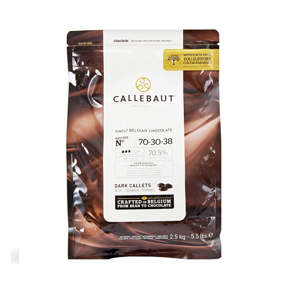 Шоколад горький 70,5% Callebaut, пачка 2,5 кг (Каллебаут)