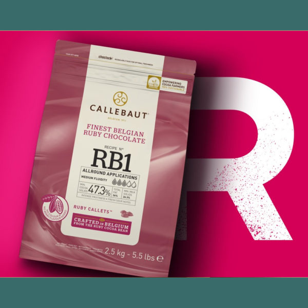 Шоколад рубиновый Callebaut Ruby, (ПАЧКА) 2,5 кг (Каллебаут)