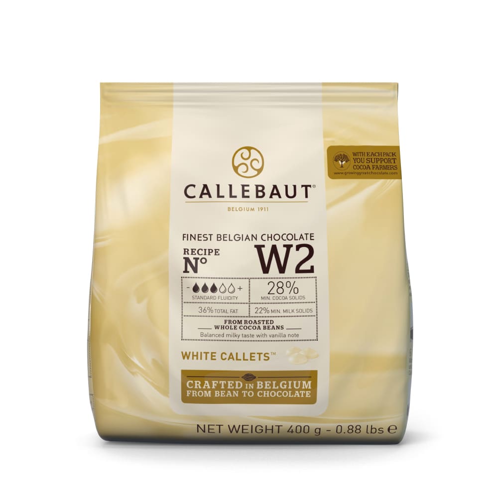 Шоколад белый 28% Callebaut, пачка 400г. (Каллебаут)