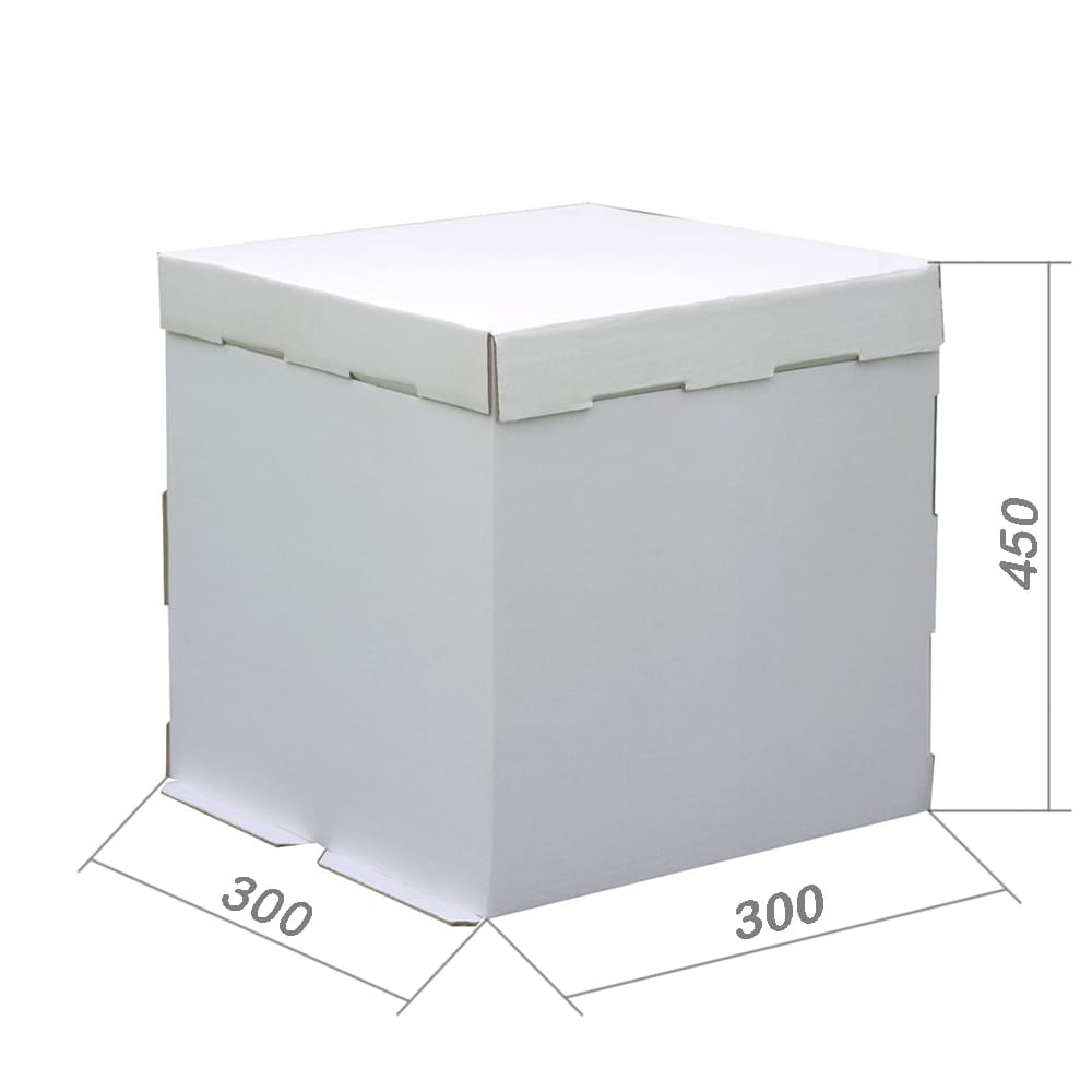 Коробка для торта 300*300*450 закрытая