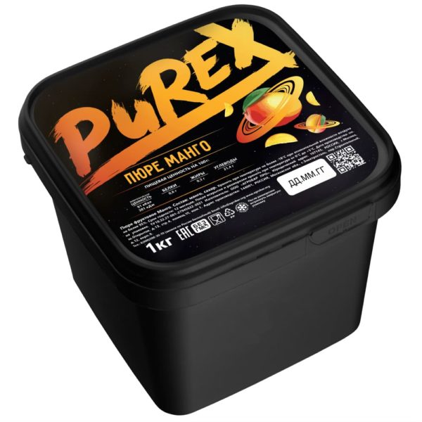 Пюре Манго Purex, 1 кг (Пюрекс) замороженное