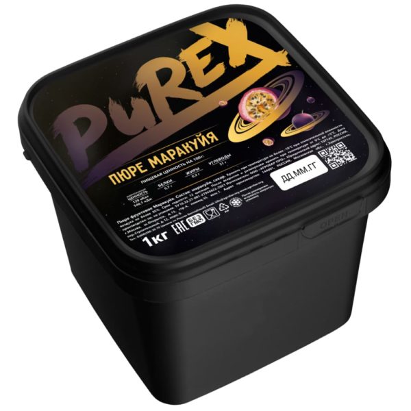 Пюре Маракуйя Purex, 1 кг (Пюрекс) замороженное
