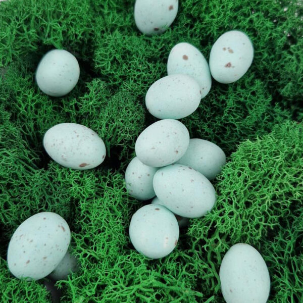 Посыпка "ЯЙЦА глазированные БИРЮЗОВЫЕ матовые в крапинку"