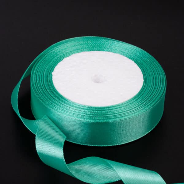 Лента атласная МЯТНАЯ, 20 мм × 25 м