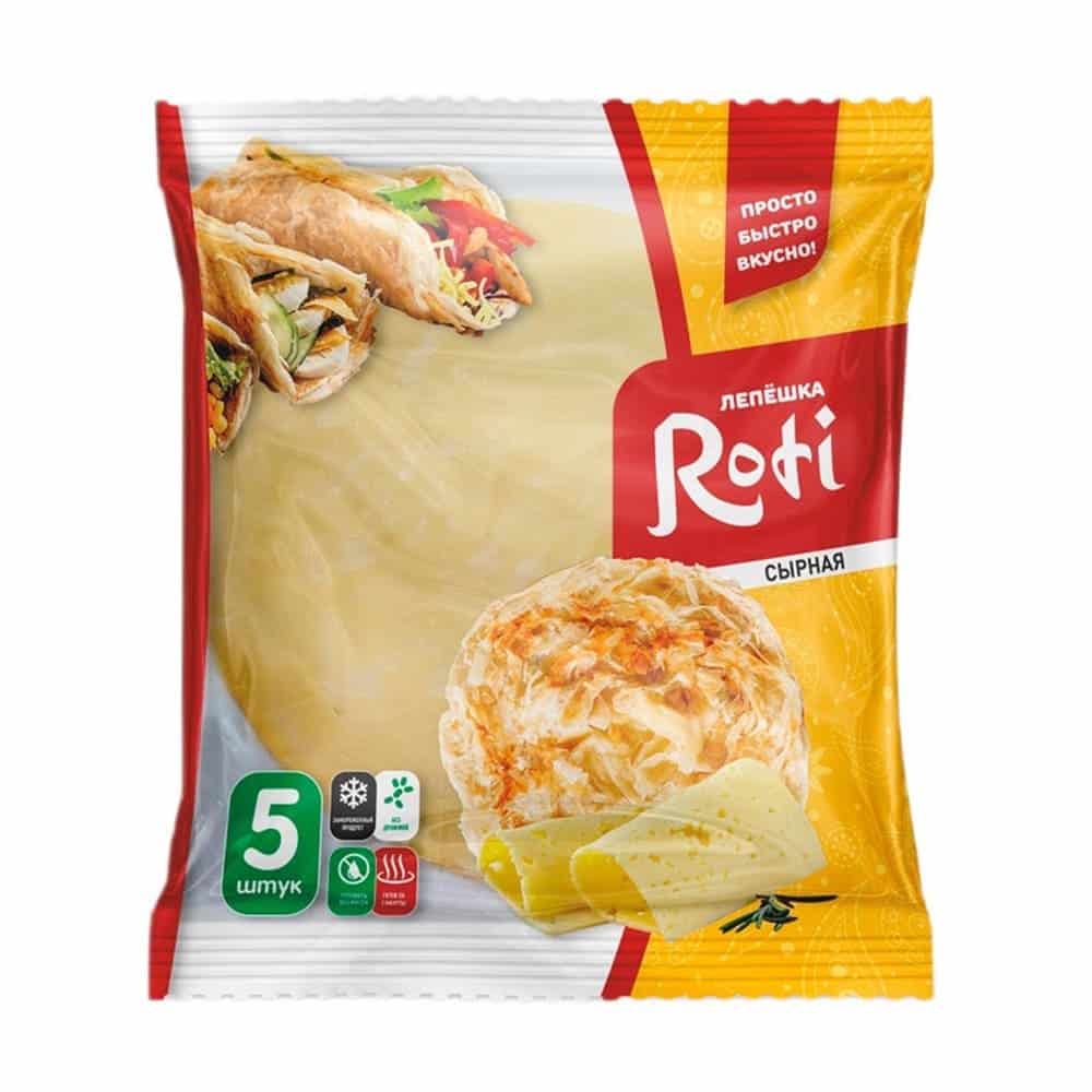 Лепешка "ROTI" СЫРная, 450г, 5шт (Роти, Халяль) Лепешка "ROTI" СЫРная, 450г, 5шт (Роти, Халяль)