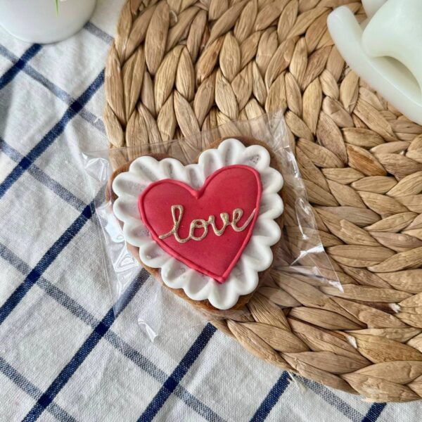 Пряник Сердце ажурное